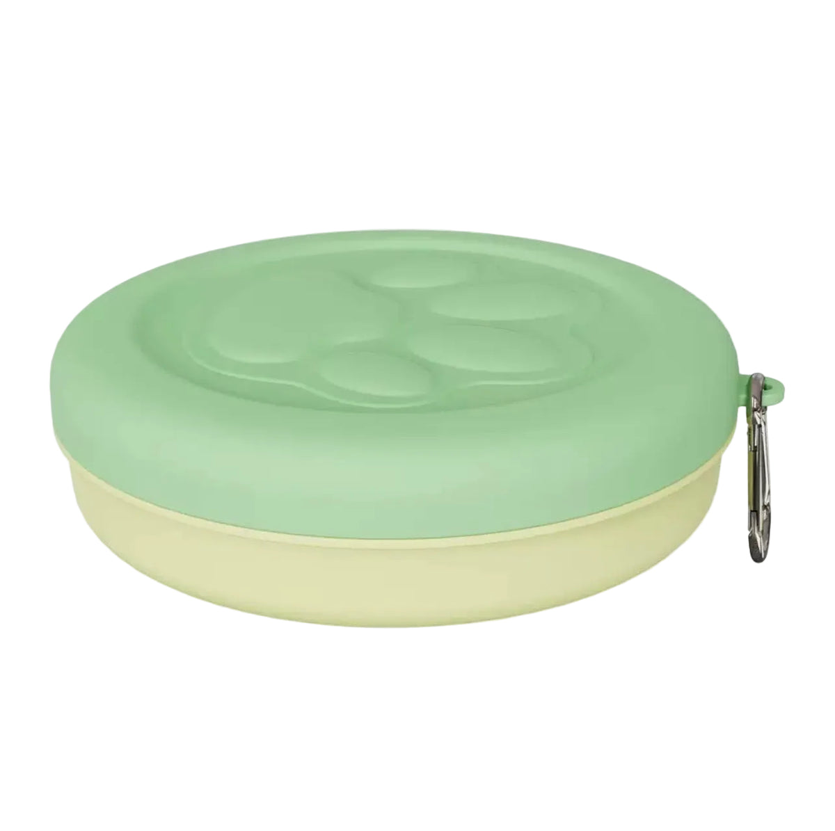 Paw-Go™ Portable Pet Food & Treat Container – Green lid with light green base