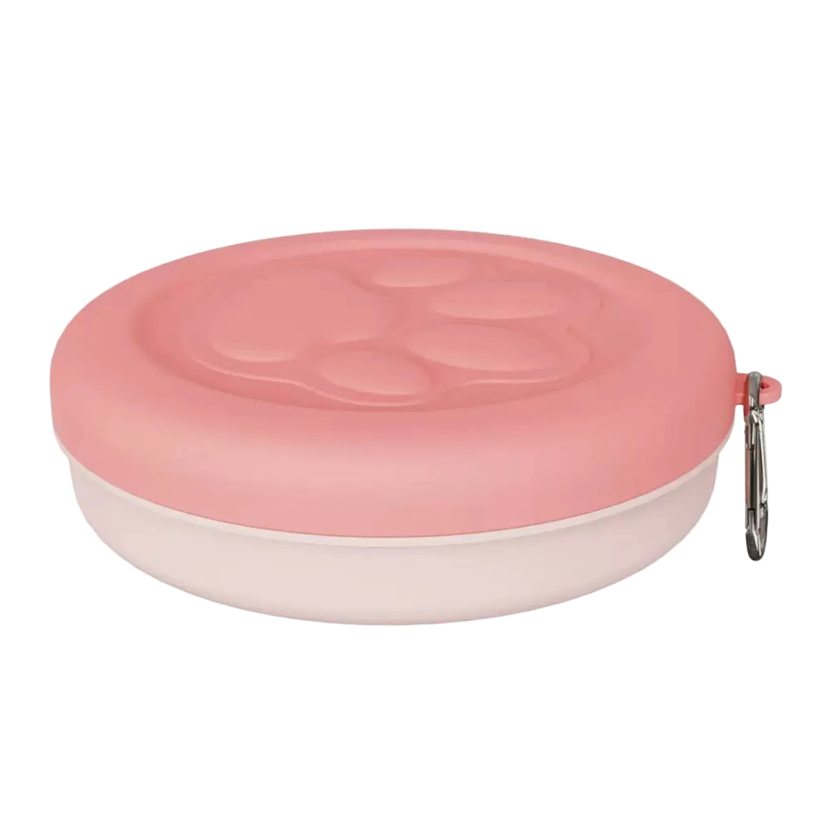 Paw-Go™ Portable Pet Food & Treat Container – Pink lid with light pink base